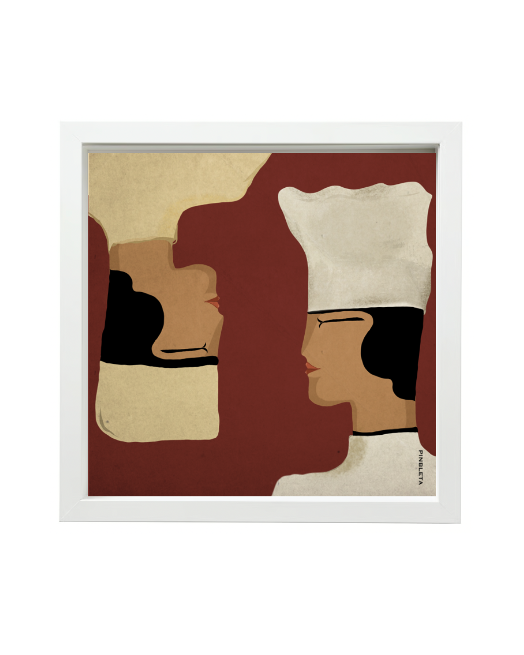 Lámina Chefs Burdeos II