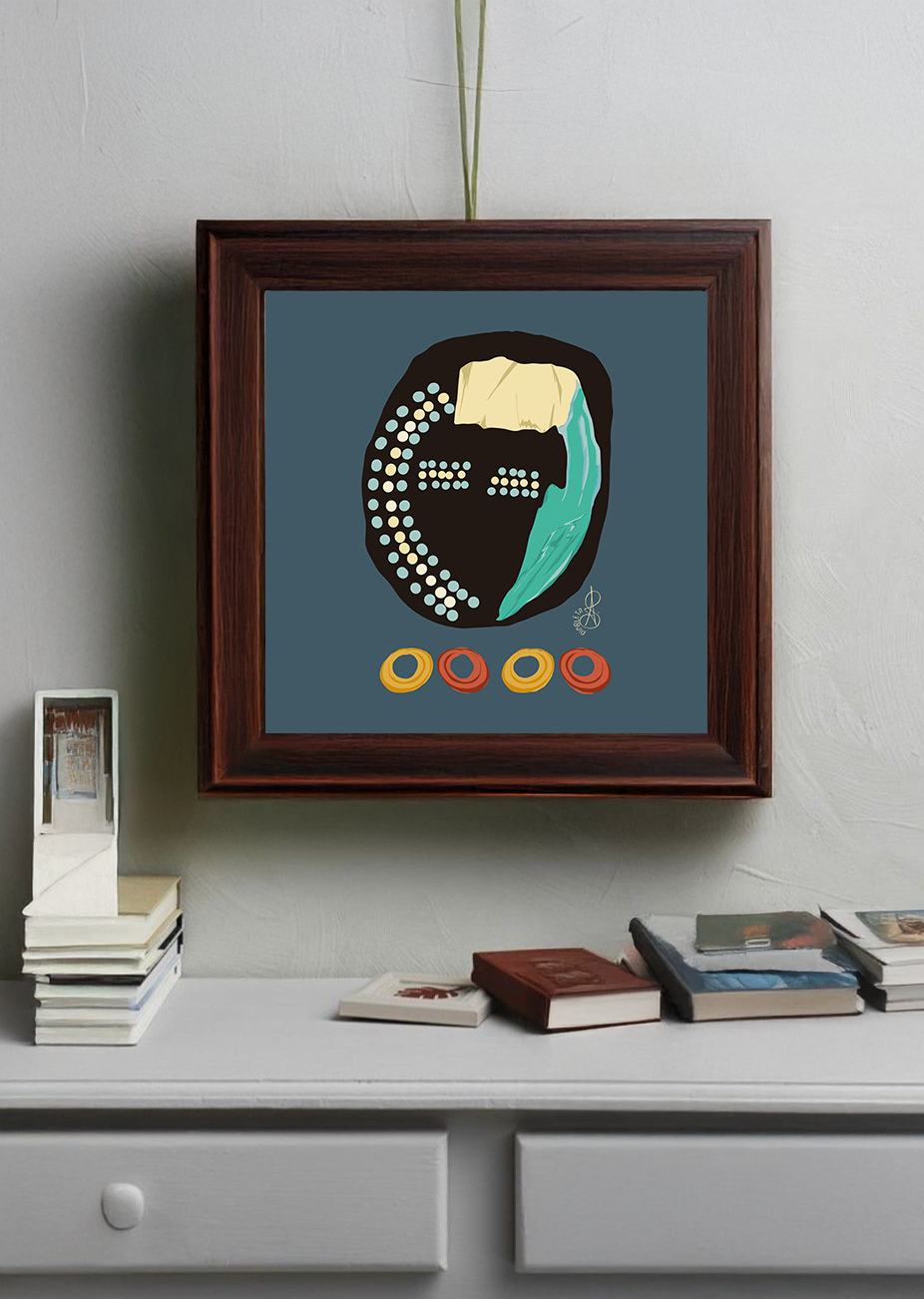 Lámina Etiopía · Máscara Viva