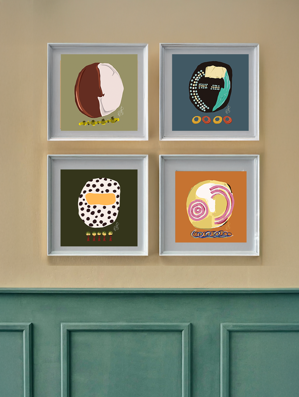 Lámina Etiopía · Máscara Viva II